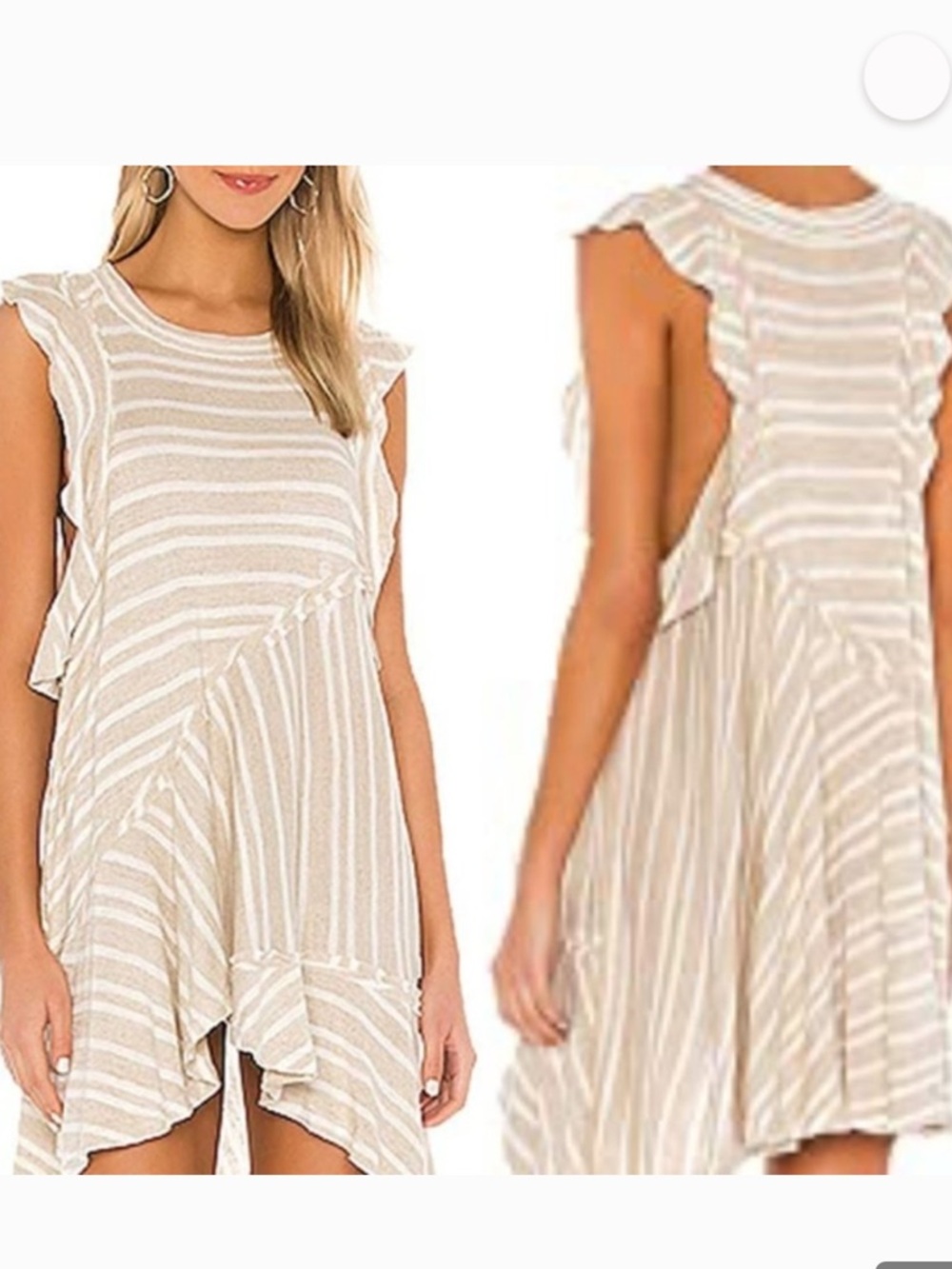 Free people between the lines striped tunic dress